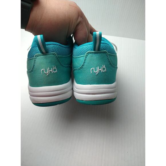 Ryka Tempo Woman's 11M Aqua/White Low Top Lace Up Sneakers - Picture 5 of 11